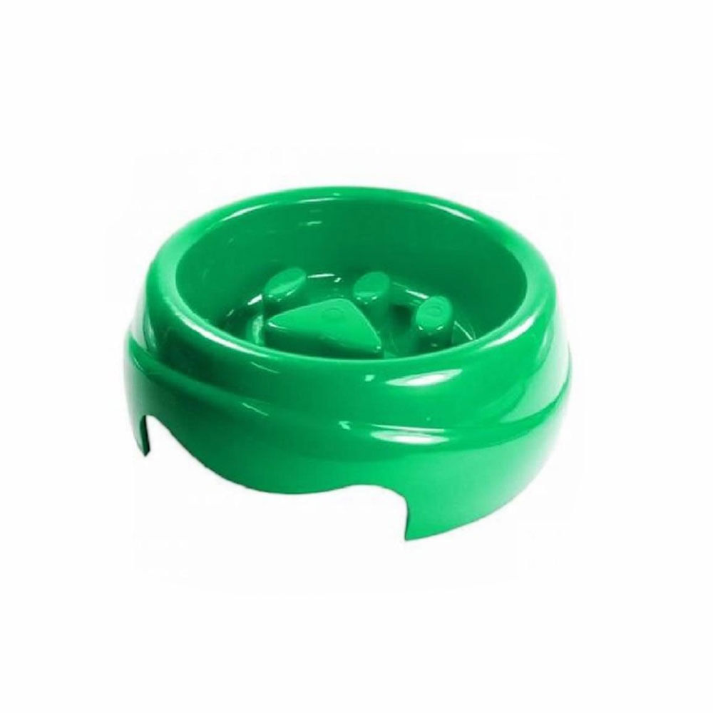 Comedouro Plástico Coma Melhor Verde Furacão Pet