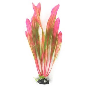 Planta Sintética para Aquários Anubia Rosa e Verde Soma - 30cm
