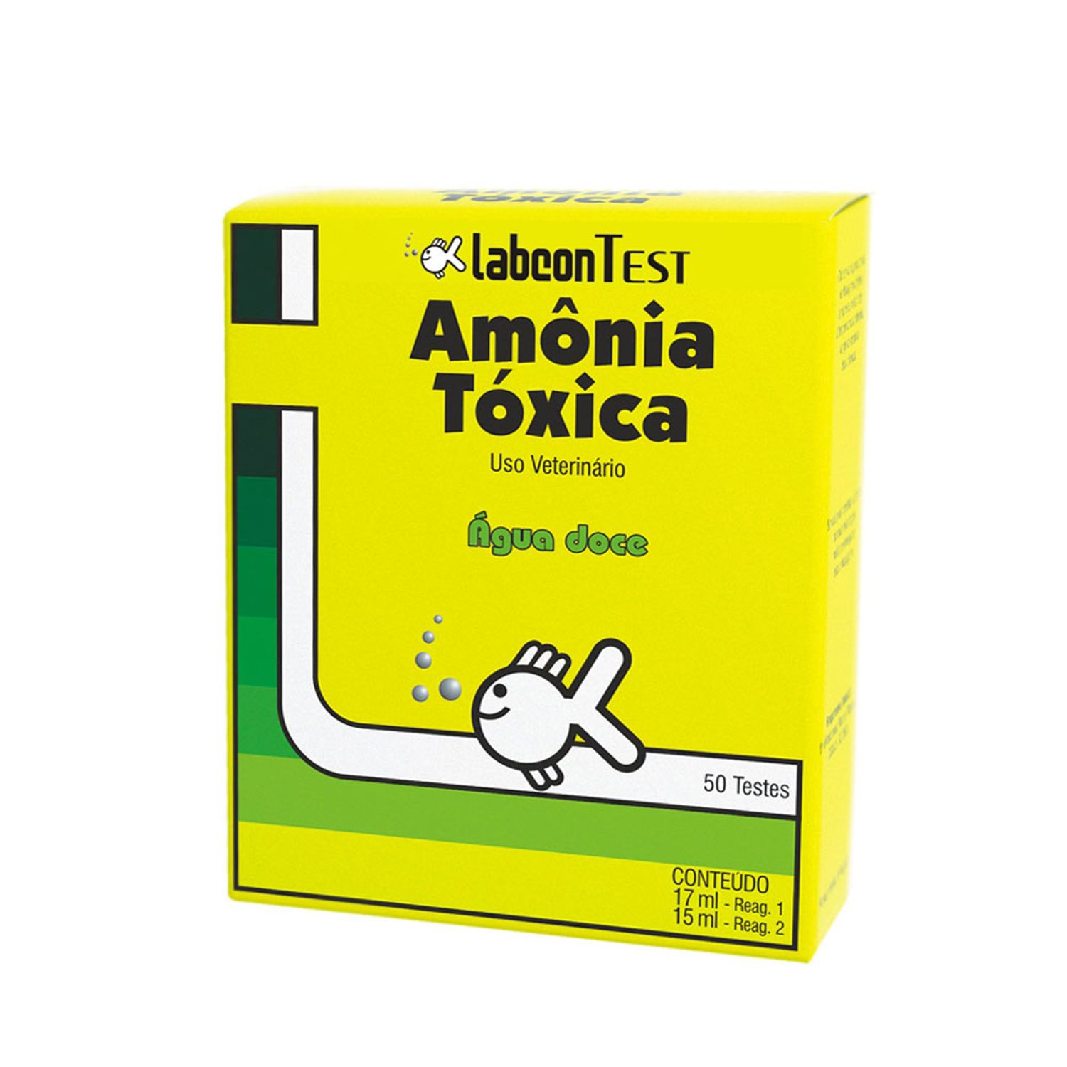 amônia tóxica água doce labcon test 50 testes frente