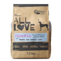 Racao-All-Love-Caes-Filhote-Frango-Chia-Quinoa-e-Leite-72kg