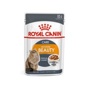 ração úmida royal canin intense beauty gatos frente