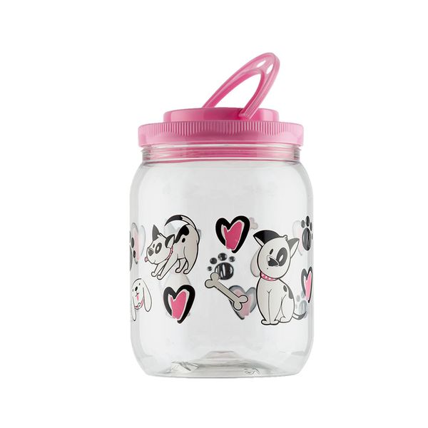 Pote Plástico Dog Bandeirante Rosa 1,7 L