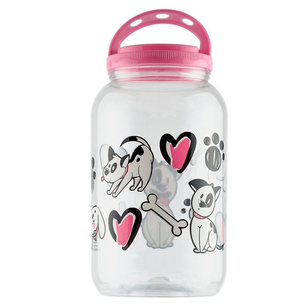 Pote Plástico Dog Bandeirante Rosa 3,6 L