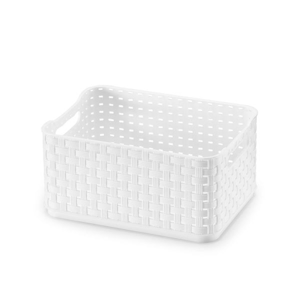 Caixa Organizadora Rattan Branca Arthi 1,74 L