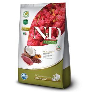Ração N&D Quinoa Cães Adultos Skin & Coat Pato