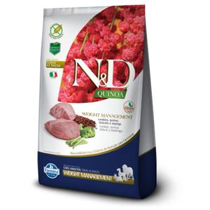 Ração N&D Quinoa Cães Adultos Weight Cordeiro