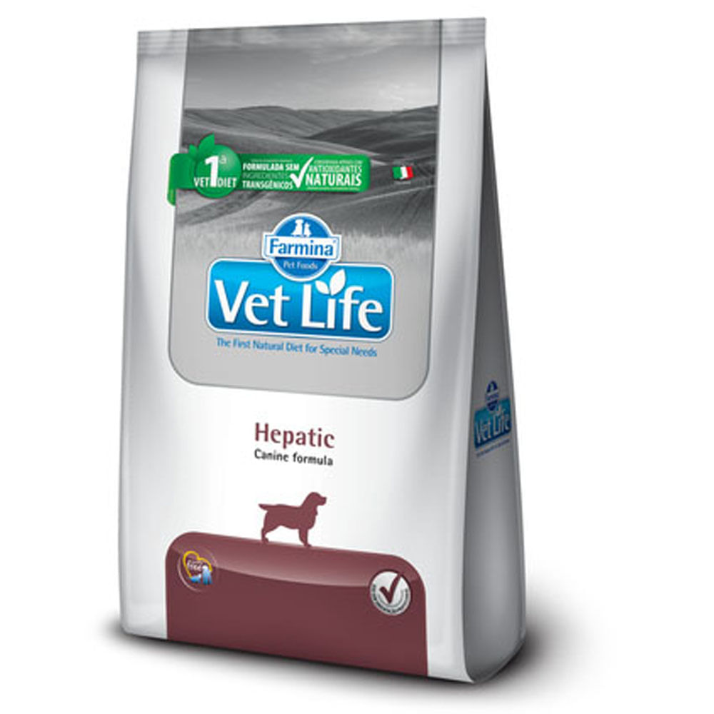 Ração Vet Life Natural Hepatic para Cães