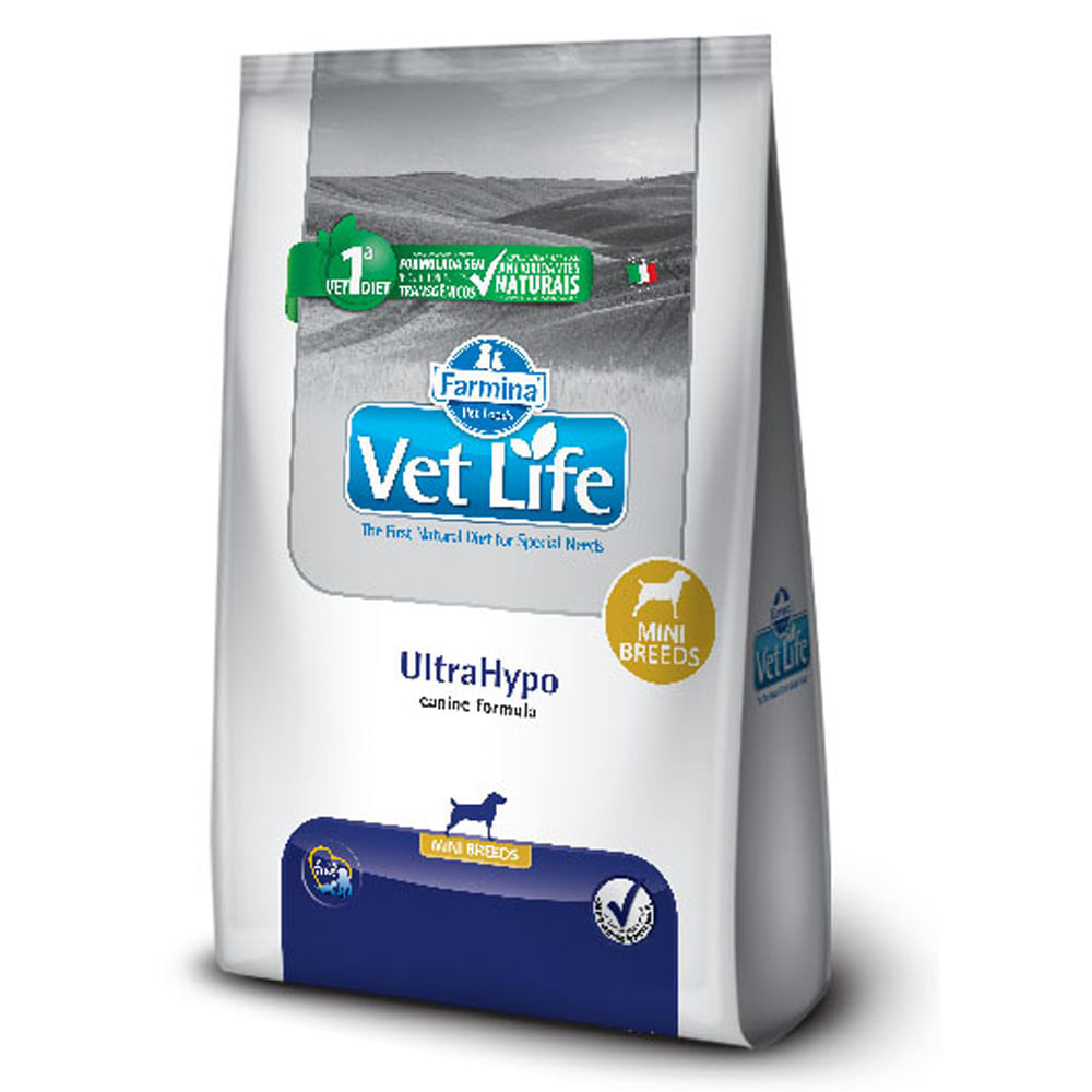Ração Vet Life Natural Cães UltraHypo Raças Pequenas