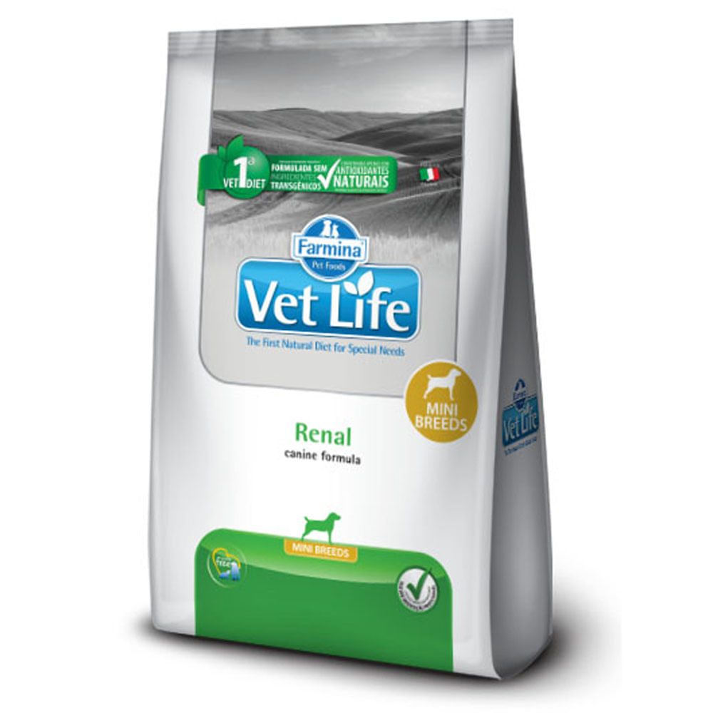 Ração Vet Life Natural Mini Canine Renal