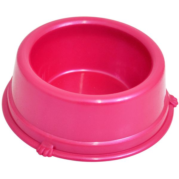 Comedouro Plástico Cães Rosa Triton Dog 2,5 L