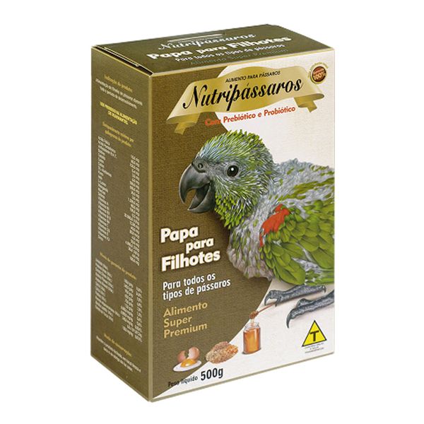 Ração Papa para Pássaros Filhotes Nutripássaros 500 g