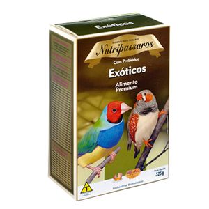 Ração para Pássaros Exóticos Nutripássaros Premium - 325g