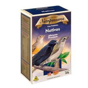 Ração para Pássaros Nativos Nutripássaros Premium - 500g