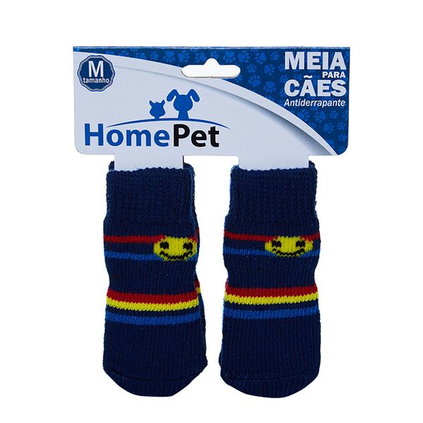 Meia Listrada para Cães HomePet Azul G