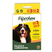 Combo Antipulgas Fiprolex Cães Drop Spot 4.02ml acima de 40kg  Embalagem