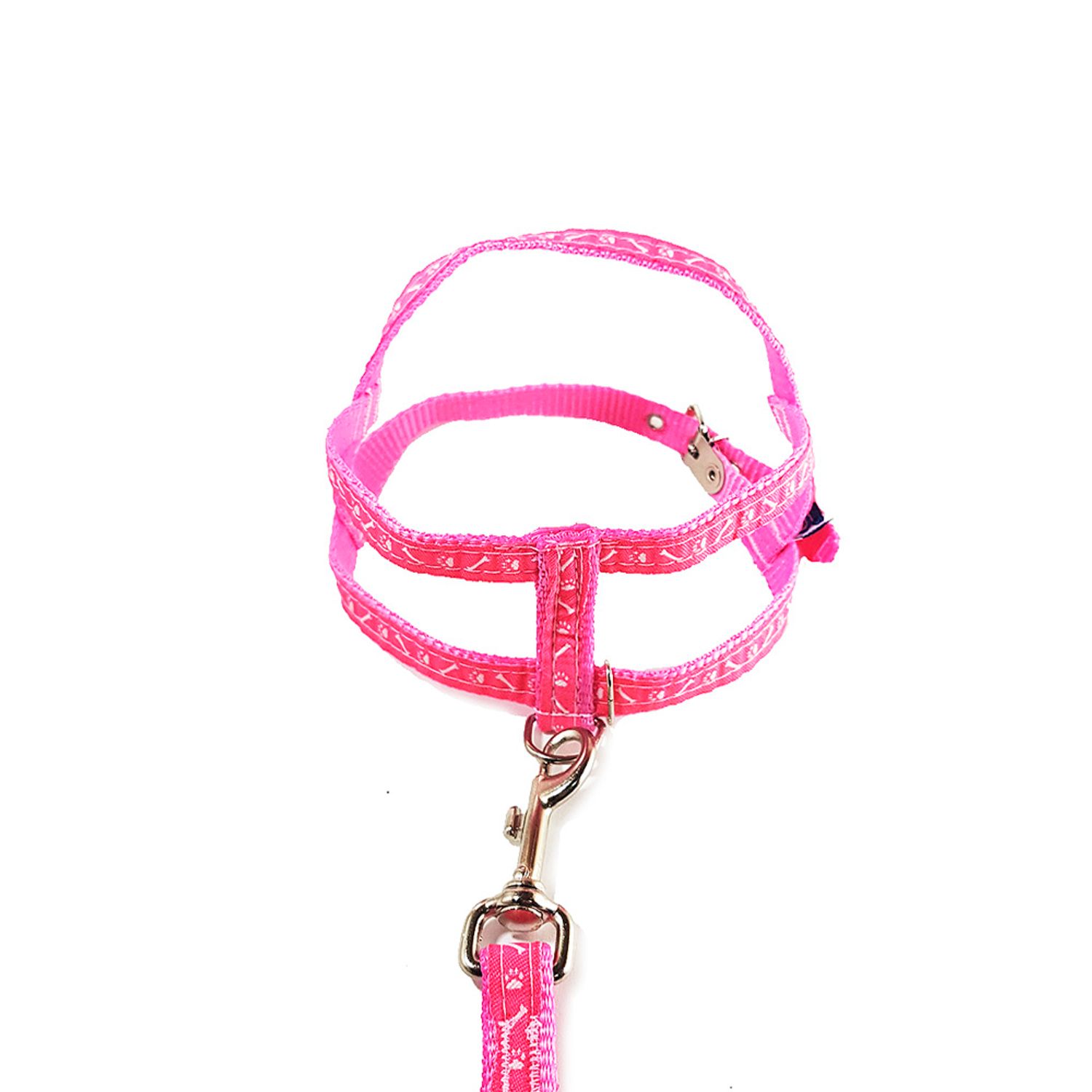 Peitoral Pata e Osso Rosa Santa Fé Pet