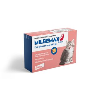 Vermífugo Milbemax G Gatos 0,5 a 2kg - 2 Comprimidos