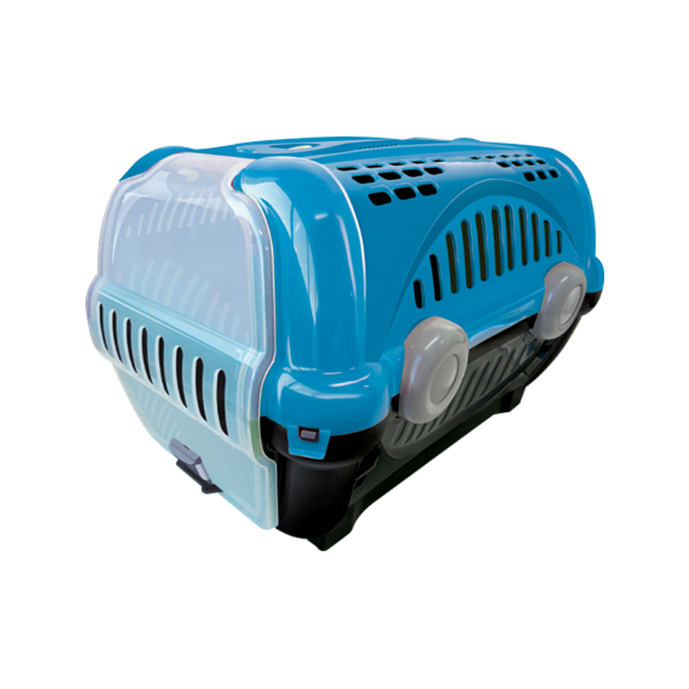Caixa de Transporte Luxo Furacão Pet Azul