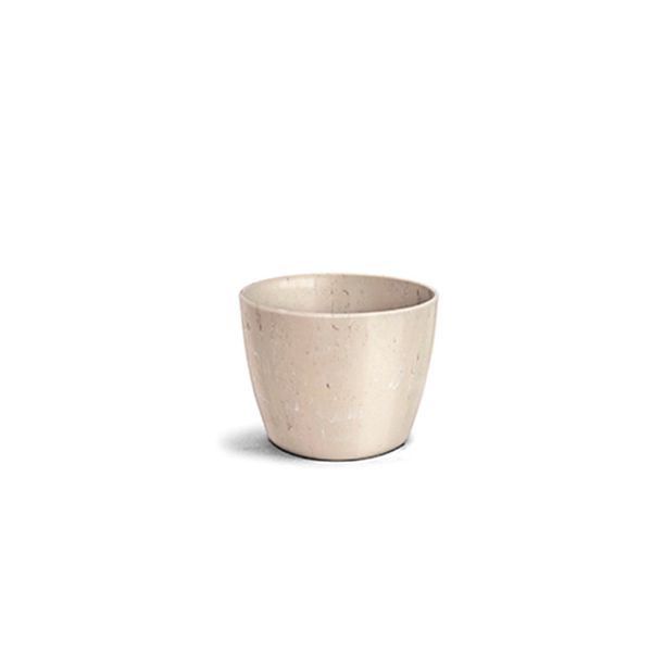 Cachepô Redondo Elegante Travertino Nutriplan Nº 2