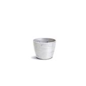 Cachepô Redondo Elegante Branco Carrara Nutriplan