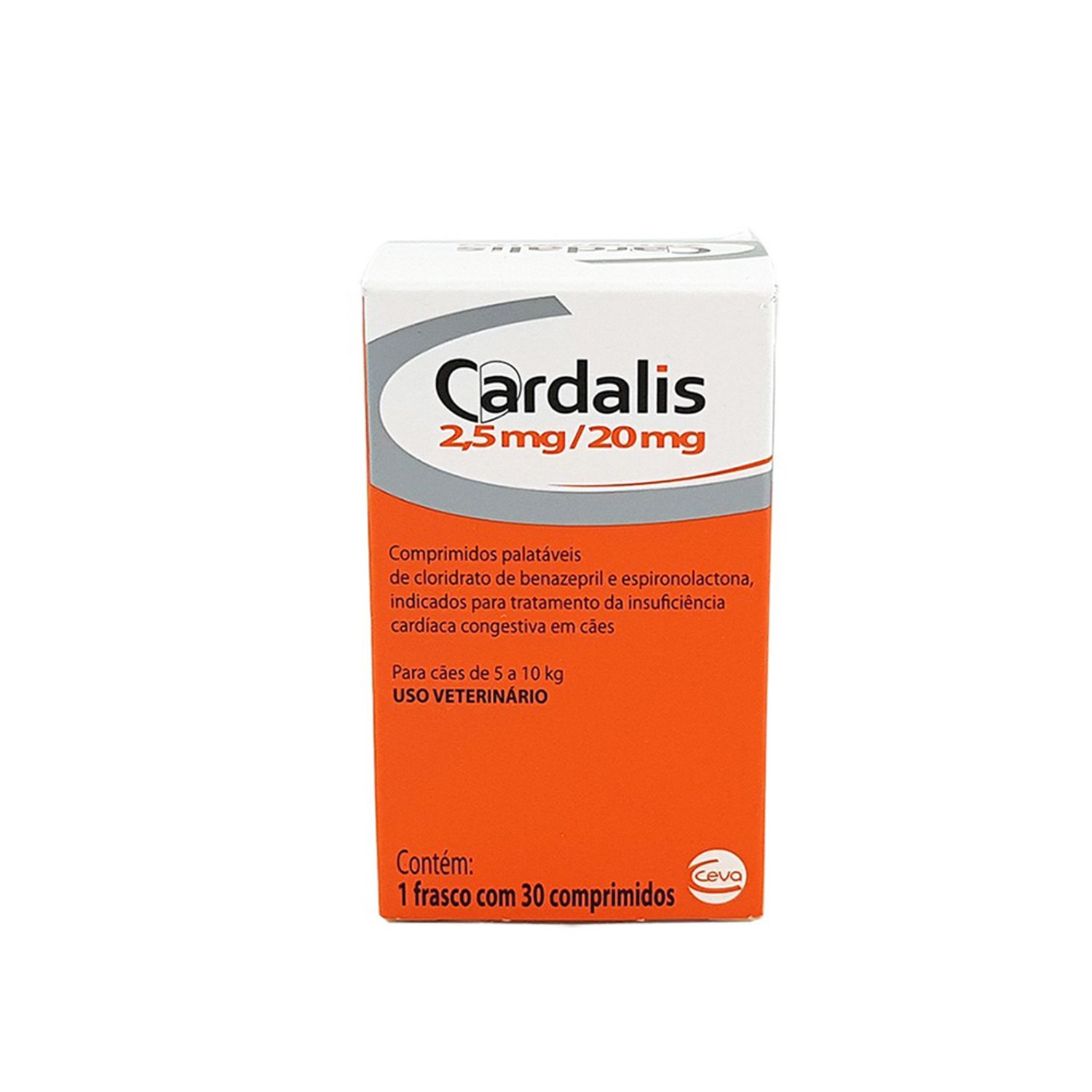Cardalis para Cães 2,5mg/20mg para Cães com 30 comprimidos