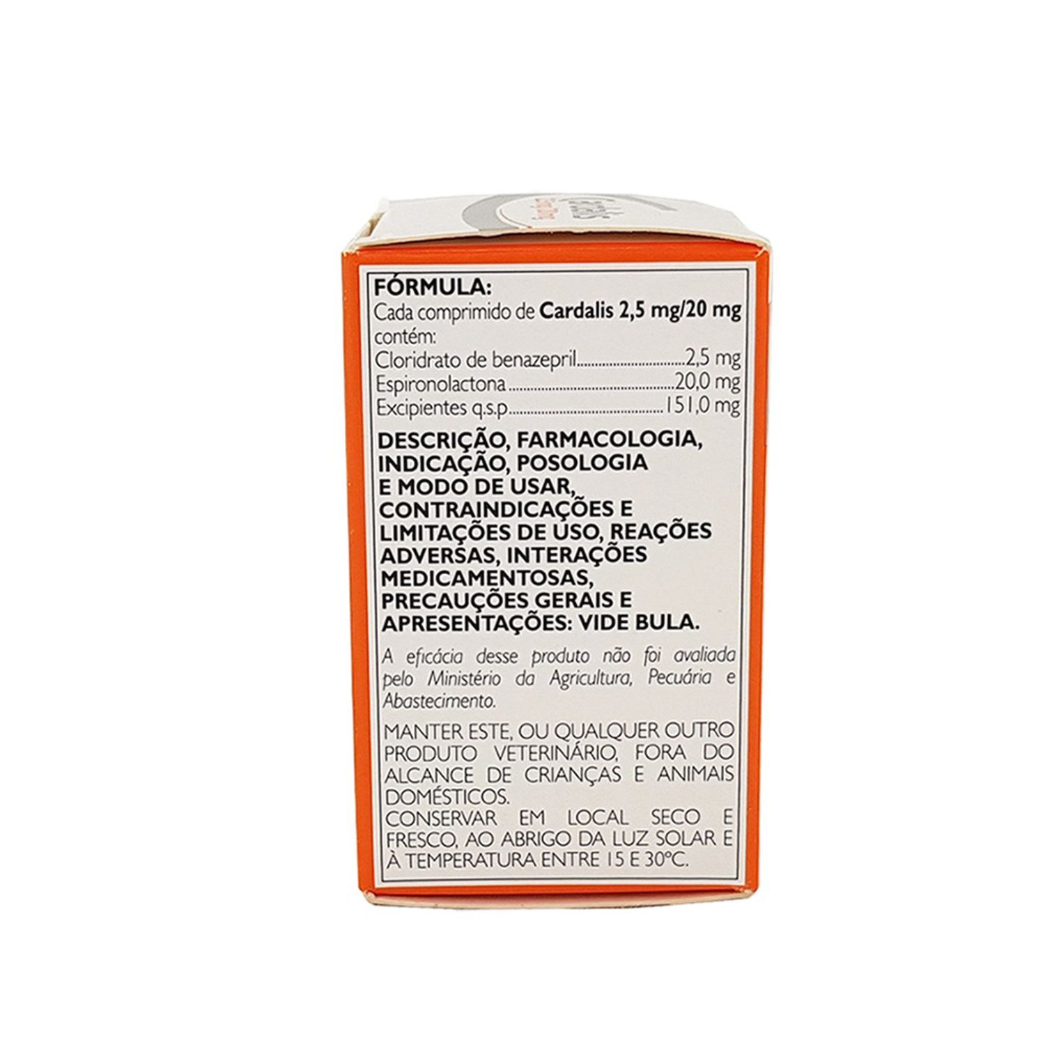 Cardalis para Cães 2,5mg/20mg para Cães Fórmula