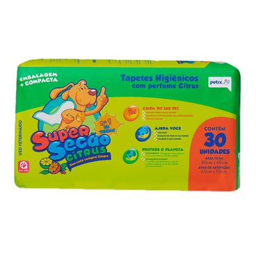 Tapete Higiênico Super Secão Citrus Petix Deitado