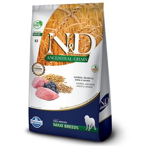 Ração N&D Ancestral Grain Cães Adultos Maxi Cordeiro - 10,1 kg