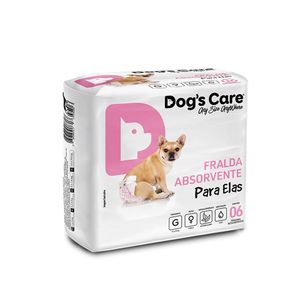 Fralda Higiênica Fêmea Dogs Care 6 unidades