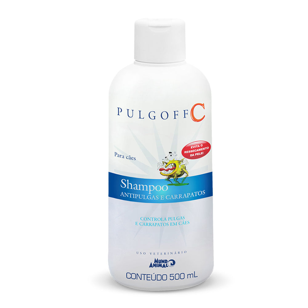 Shampoo Pulgoff C Antipulgas e Carrapatos Mundo Animal