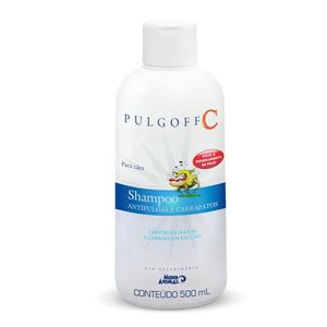 Shampoo Pulgoff C Antipulgas e Carrapatos Mundo Animal - 500ml