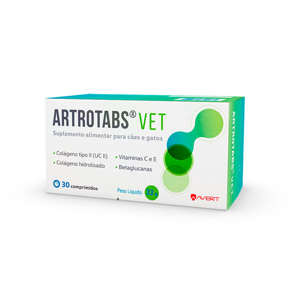 Suplemento Alimentar Artrotabs Vet para Cães e Gatos