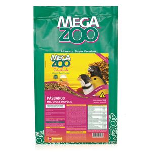 Farinhada Megazoo para Pássaros Mel, Ovos e Própolis