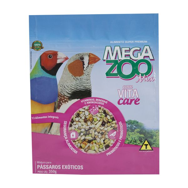 Mistura para Pássaros Exóticos Megazoo 350 g
