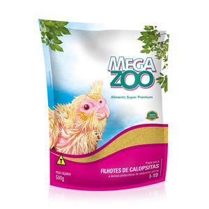 Papa para Filhote de Calopsitas Megazoo - 500 g