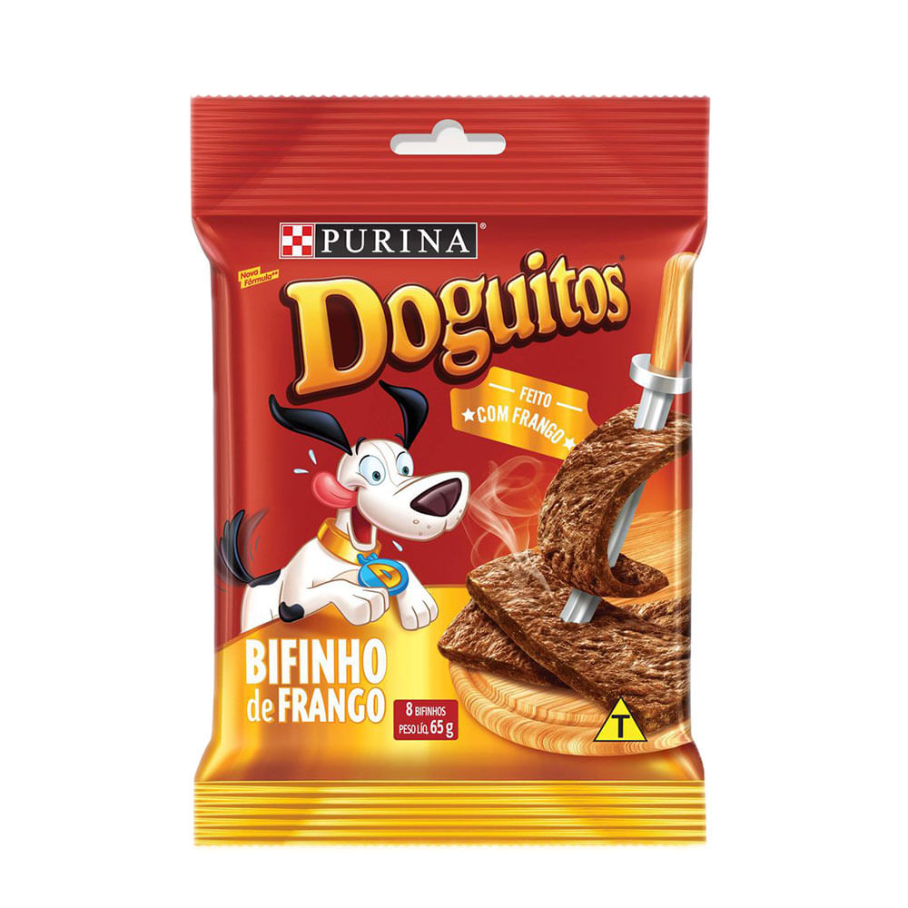Petisco Cães Doguitos Rodízio Frango Purina