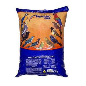 Alimento Extrusado para Papagaios Pássaro Forte - 3,5 kg