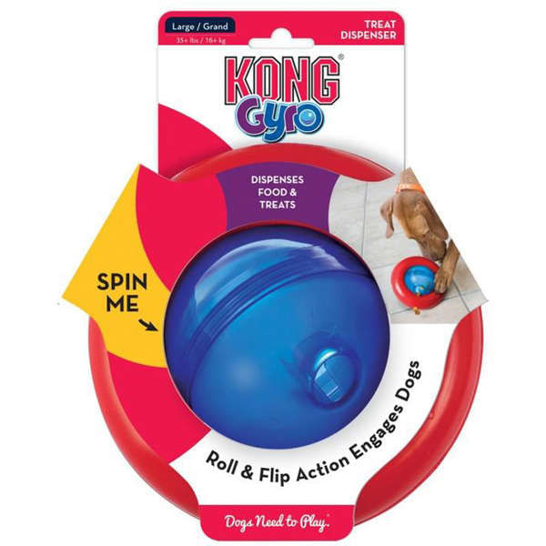 Brinquedo Dispenser Kong Gyro para Cães