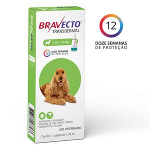 Antipulgas Bravecto Transdermal 500mg Cães 10 a 20kg Menor preço em Antipulgas Bravecto Transdermal 500mg Cães 10 a 20kg