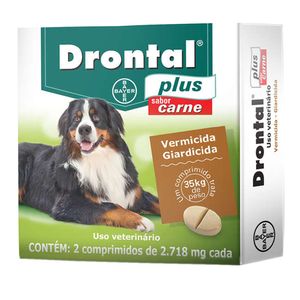 Vermífugo Drontal Plus Cães até 35 kg - 2 Comprimidos