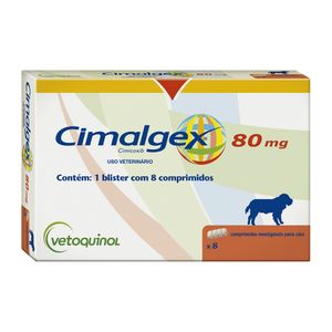 Cimalgex 80mg Anti-inflamatório para Cachorro Vetoquinol - 8 comprimidos