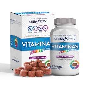 Nutrafases Vitaminas Suplemento Alimentar para Cães - 60 tabletes