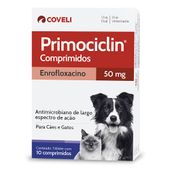 Antimicrobiano Primociclin 50mg Coveli com 10 Comprimidos