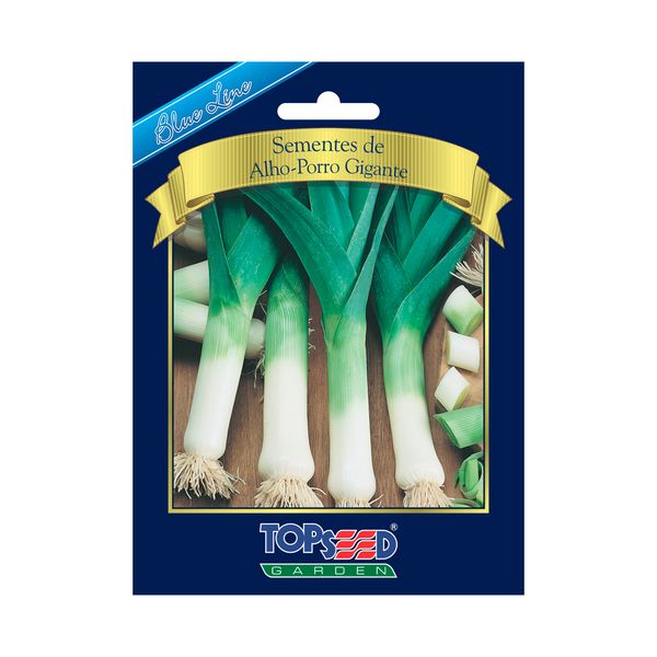 Sementes de Alho Porró Gigante Blue Line Topseed Garden Único