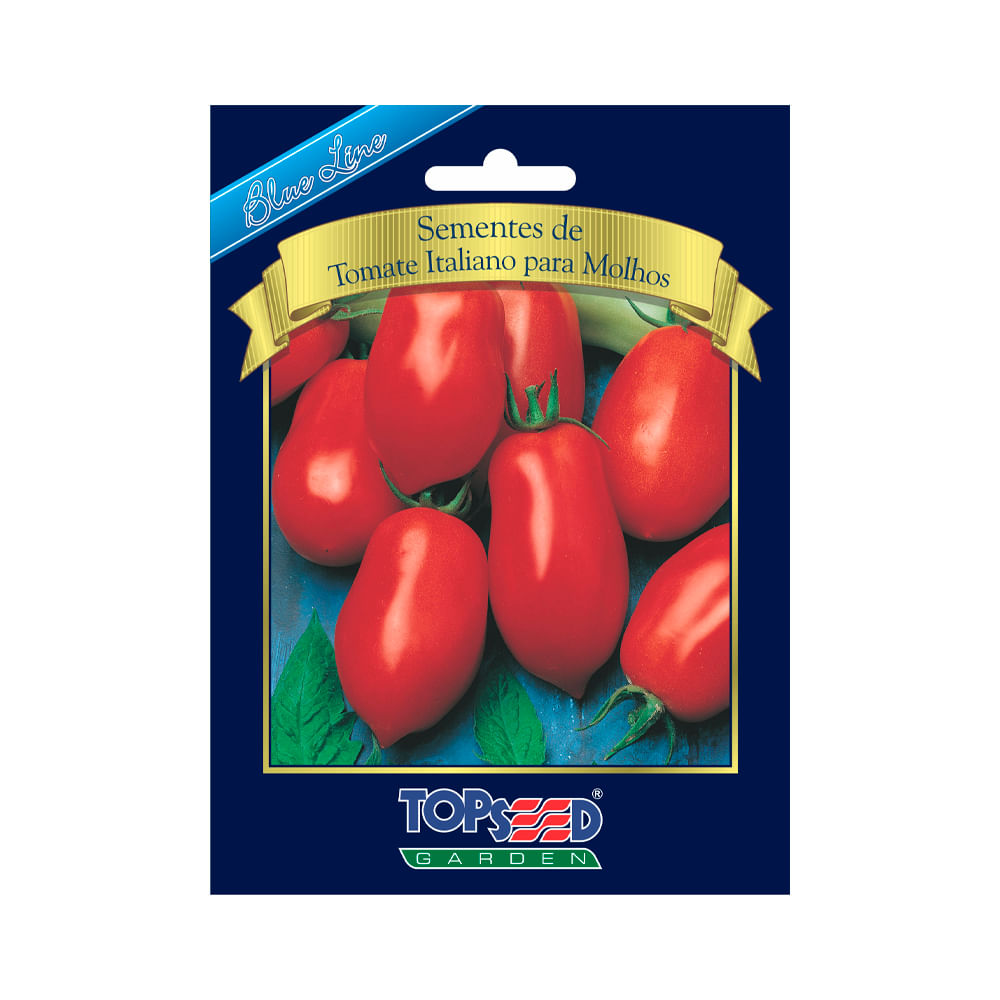 Sementes de Tomate Italiano Molhos Blue Line Topseed Garden