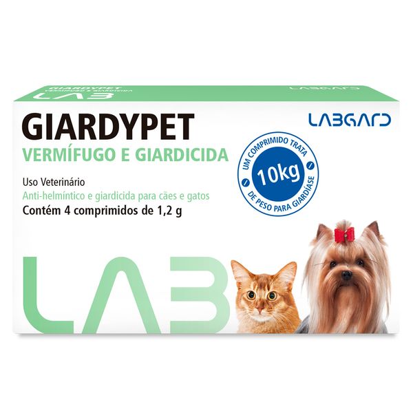 Giardypet Vermífugo e Giardicida Labgard 4 comprimidos
