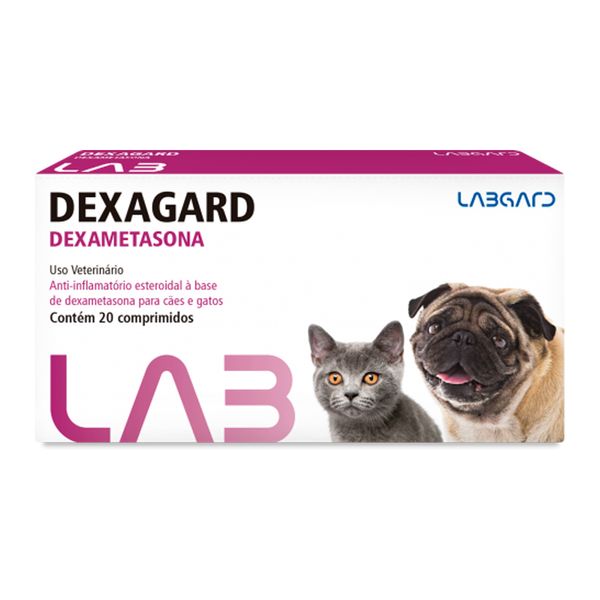 Anti-inflamatório Dexagard para Cães e Gatos 20 comprimidos
