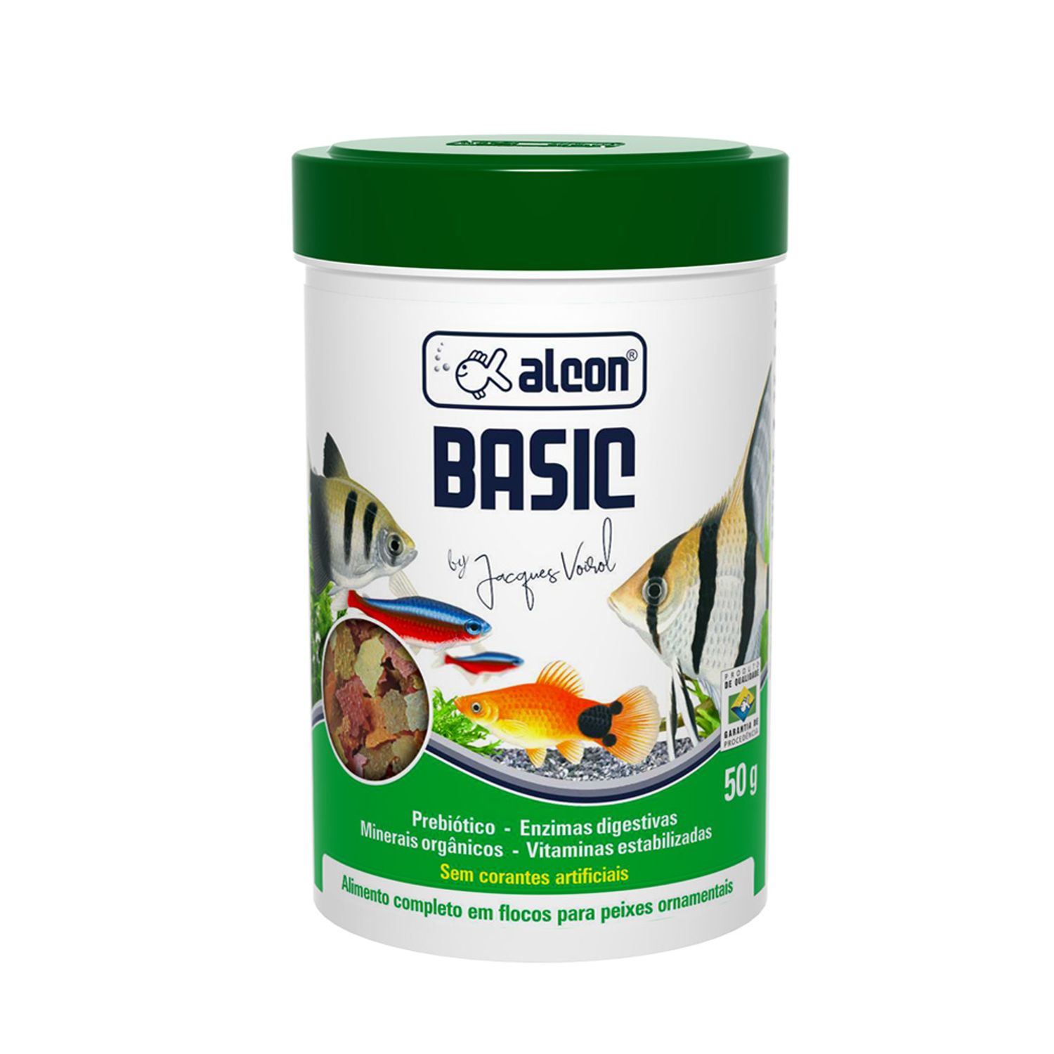 Ração Peixes Basic Alcon 50 gramas