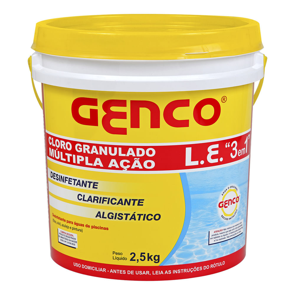 Cloro Genco 3 em 1 Multi Ação 2,5kg