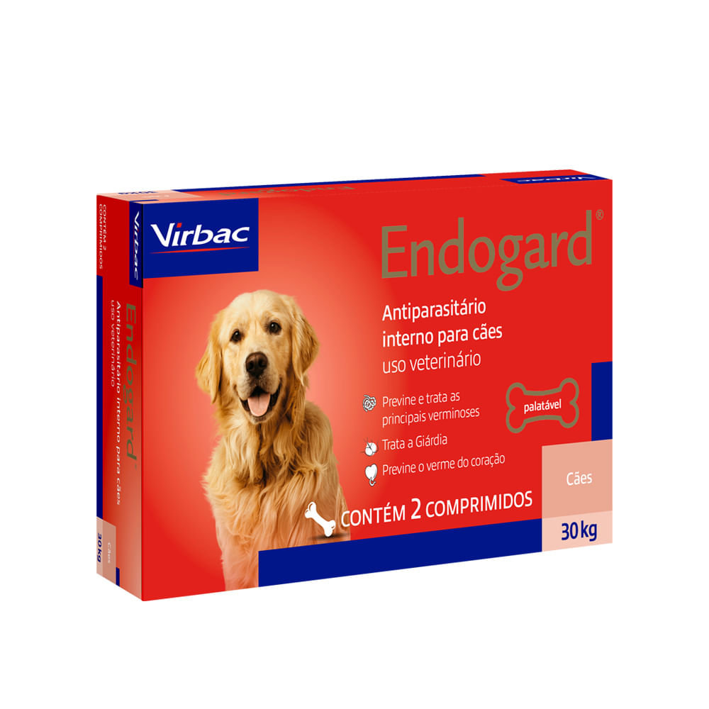 Vermífugo Endogard Cães até 30kg